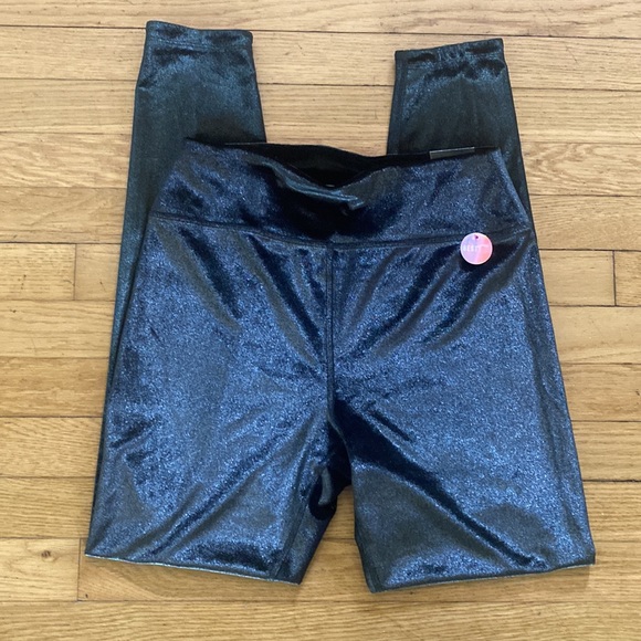 Victoria's Secret Pants - VICTORIA SECRET HIGH WAIST FULL LENGTH VELVET LEGGING  LARGE NEW